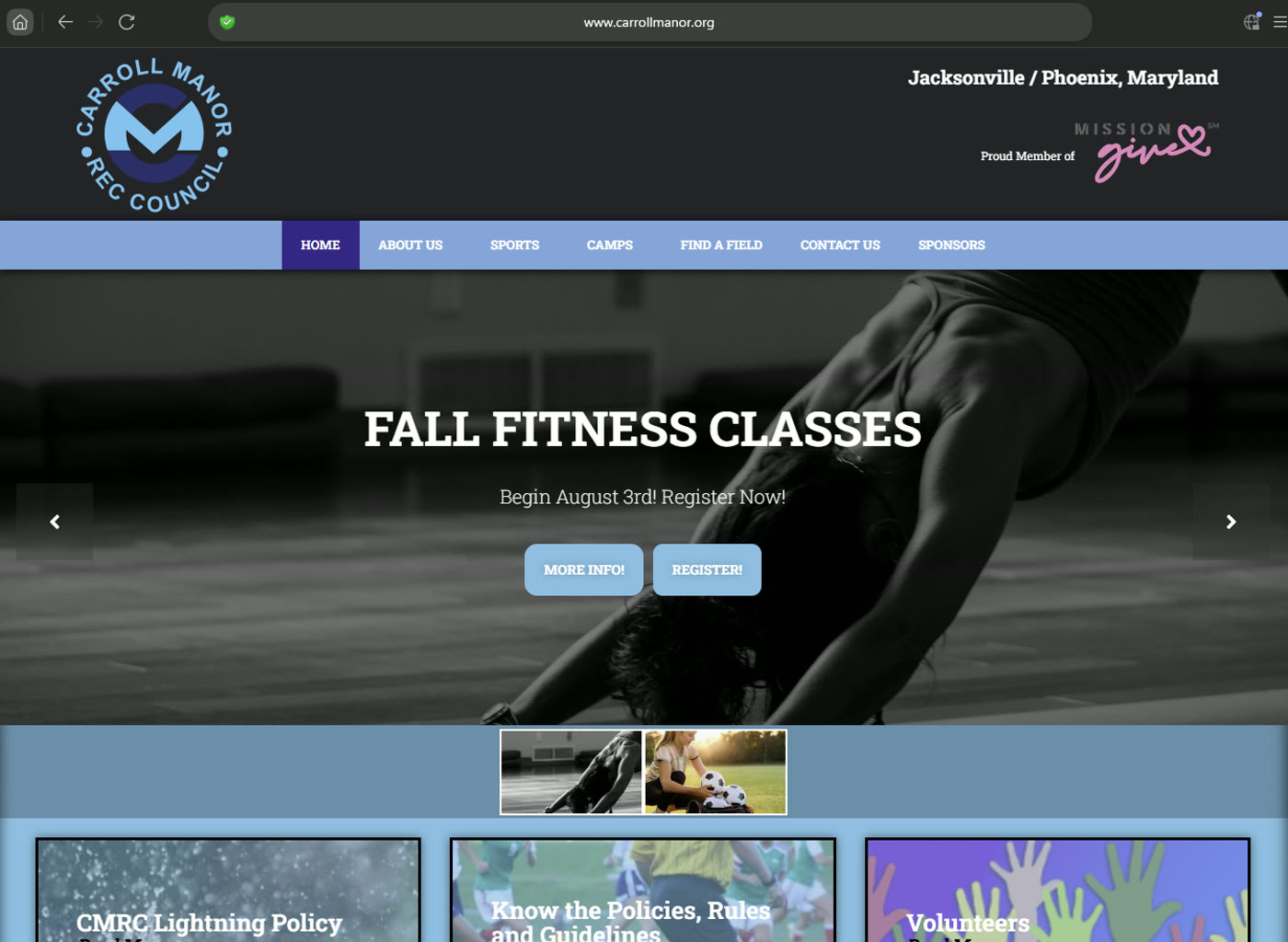 Carroll Manor Recreation Council website